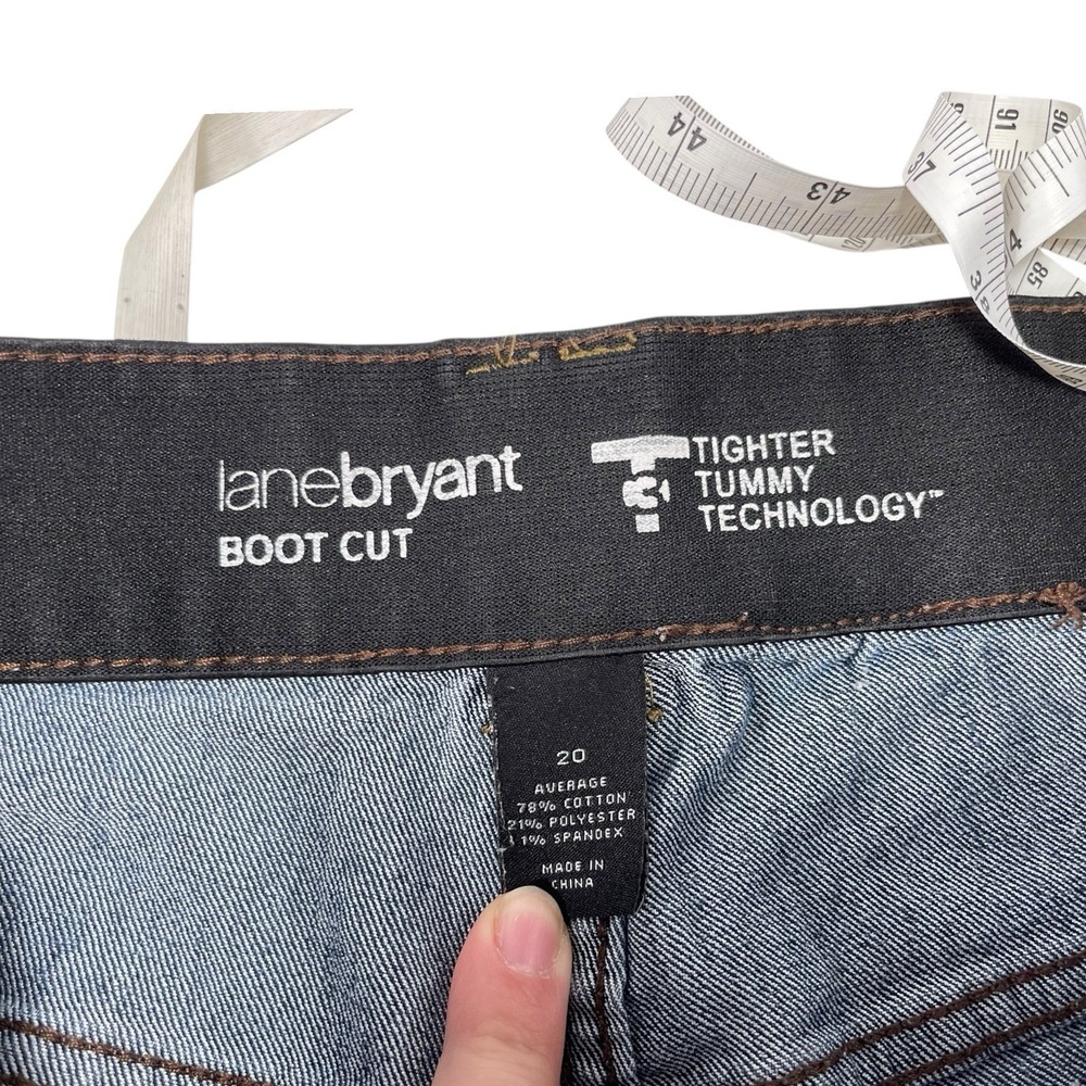 Lane Bryant 20 Bootcut High Rise Denim Jeans 41x31 Tight Tummy Work Core - Picture 5 of 8